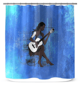 Funky Fashion Groove Bathroom Curtain - Beyond T-shirts